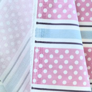 Hilco elastische Baumwolle 60s Dots rosa